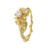 Beekeeper Three Diamond Trilogy Ring by Alex Monroe available to buy online at tomfoolery london