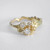 Beekeeper Three Diamond Trilogy Ring by Alex Monroe available to buy online at tomfoolery london