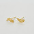 Plume Feather Stud Earrings by Alex Monroe available to buy online at tomfoolery london