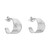 Ines Hoop Earrings in Silver by Karen Hallam available at tomfoolery london