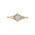 Artemer: Dainty Deco Engagement Ring with Marquise Diamond in 18ct yellow gold, tomfoolery
