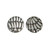 Zoe Grigoris: Painted Pattern Studs Silver, tomfoolery