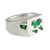 Emerald Scatter Signet Ring , The Ouze, Tomfoolery London