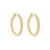 Tf Hoops: Extra Large Chunky Tube Silver Gold Plated Hoop 40mm, tomfoolery