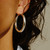Tf Hoops: Extra Large Chunky Tube Silver Hoop 40mm, tomfoolery