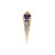 metier by tomfoolery: Gemstone Long Point Rhombus Studs