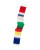 Lovat & Green: Bright Colour Stripe Wool and Mohair Scarf, tomfoolery london