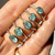 Irregular Aquamarine Stacking Ring, Margoni, tomfoolery