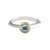 Irregular Aquamarine Stacking Ring, Margoni, tomfoolery