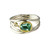 Green Amethyst, Diamond, 18ct Yellow Gold & Silver Narrow Wrap Ring, Margoni, tomfoolery