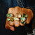 Green & Pink Tourmaline & Heliodore Three Stone Rounded Band Ring, Margoni, tomfoolery