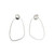 Gea Silver Hoop Earrings, Maria Manola, tomfoolery