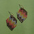 Rainbow Banner Antique Mesh Drop Earrings, Maral Rapp, tomfoolery