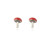 Mushroom Stud Earrings, Momocreatura, tomfoolery