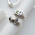 Faceted Signet Ring w. Green Tourmaline, Green and Pink Sapphires, Maria Manola, tomfoolery