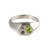 Faceted Signet Ring w. Green Tourmaline, Green and Pink Sapphires, Maria Manola, tomfoolery