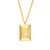 Tribe Baguette Facet Gold Pendant, TRIBE by tomfoolery