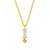 Tribe Baguette Gem Gold Pendant, TRIBE by tomfoolery