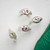 Faceted Signet Ring w. Green Tourmaline, Orange & Pink Sapphires, Maria Manola, tomfoolery