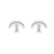 LUNA Gem Silver Studs, TRIBE by tomfoolery