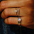 VORA Baguette Gem Silver Ring, TRIBE by tomfoolery