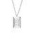 Tribe Baguette Facet Silver Pendant, TRIBE by tomfoolery