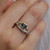 Tanzanite & Silver Narrow Wrap Ring