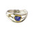 Tanzanite & Silver Narrow Wrap Ring, Margoni, tomfoolery