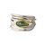 Green Amethyst & Silver Wide Wrap Ring, Margoni, tomfoolery