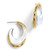 Lucite Molten Double Hoop Earrings Silver, Alexis Bittar, tomfoolery