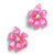 Lily Lucite Flower Post Earring Magenta, Alexis Bittar, tomfoolery