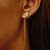 Rayon Half Circle Chain Drop Earrings, RAYON, tomfoolery
