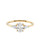 TRIO Lab Oval Diamond & Pear Three Stone Ring