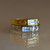 VORA Baguette Gem Gold Signet Ring, TRIBE, Tomfoolery london
