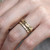 Skinny Hawthorne Ring in 9ct Yellow Gold, Issy White, Tomfoolery London