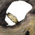 Wide London Plane Diamond Halo Ring, Issy White, Tomfoolery London