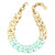 Milja Short Resin Necklace in Menthol, Dominique Denaive, tomfoolery