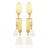 Elisa Resin Earrings in Pearl, Dominique Denaive, tomfoolery
