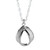 Silver Oak Pear Shaped Pendant, Issy White, tomfoolery