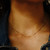 Gold Plated Half Beaded Necklace, tf House - Beaded, tomfoolery