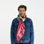Boom Silk & Cotton Scarf in Yellow, Inoui Editions, tomfoolery