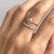Three Round Diamond Baguette Equilibrium Ring, Jennie Kwon, Tomfoolery London