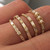 Three Round Diamond Baguette Equilibrium Ring, Jennie Kwon, Tomfoolery London