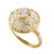 Halo Engagement Ring with Baguette Diamonds, Artemer, tomfoolery