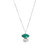 Gea Marquise Necklace in Silver with Green Onyx, Maria Manola, tomfoolery