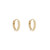 Mini 9ct Yellow Gold Round Clicker Hoops, metier by tomfoolery, tomfoolery