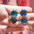 Arrow Heart Earrings Blue, Pakera Pakera, tomfoolery