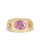 Pink & Orange Sapphire Three Stone Tapered Ring, Page Sargisson, tomfoolery