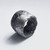 "Erzulie" Wide Textured Tin Ring, Fred Duvergé, tomfoolery