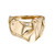 Athena Gold Textured Arch Ring, Mia Chicco, tomfoolery